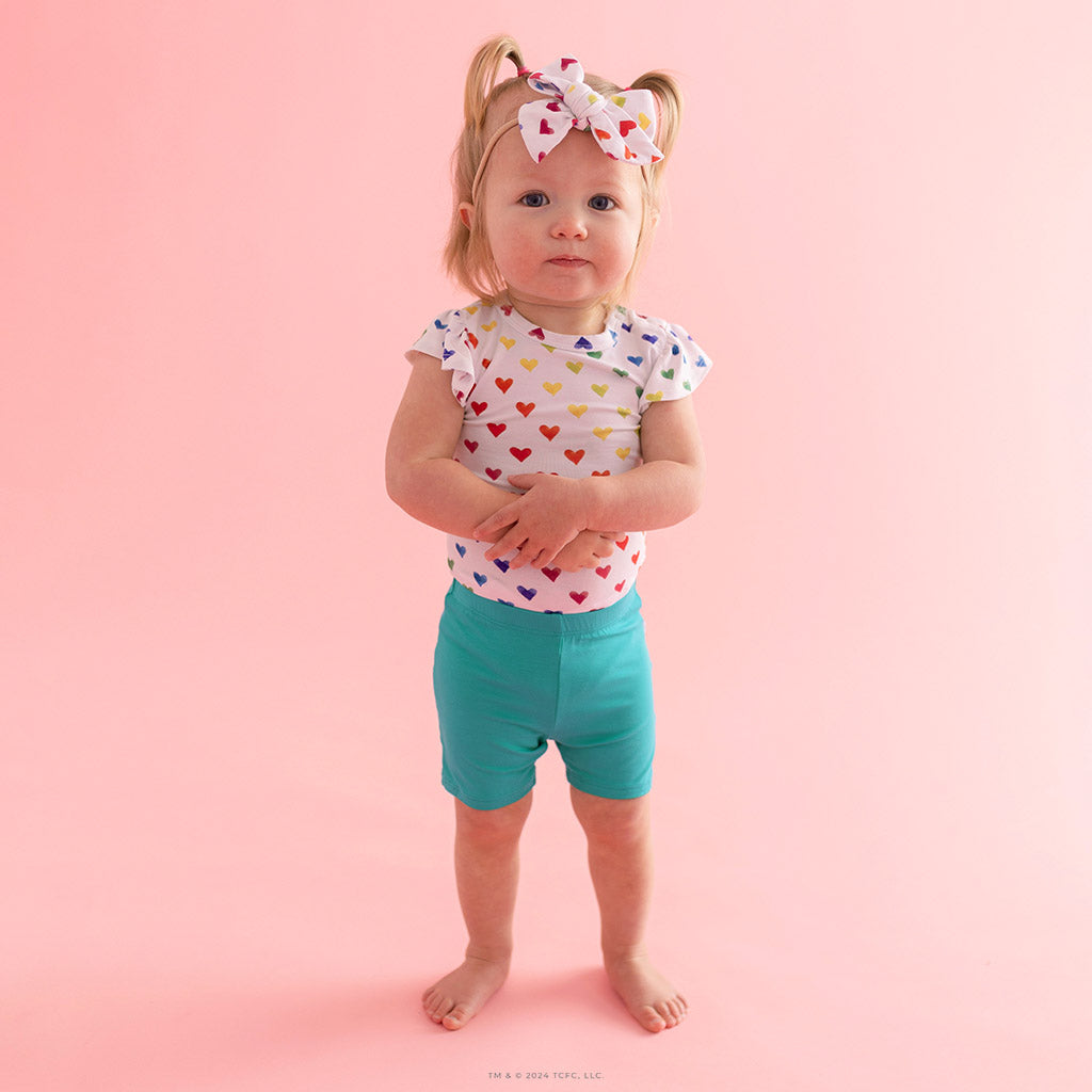 Care Bears™ Rainbow Hearts Ruffled Bodysuit