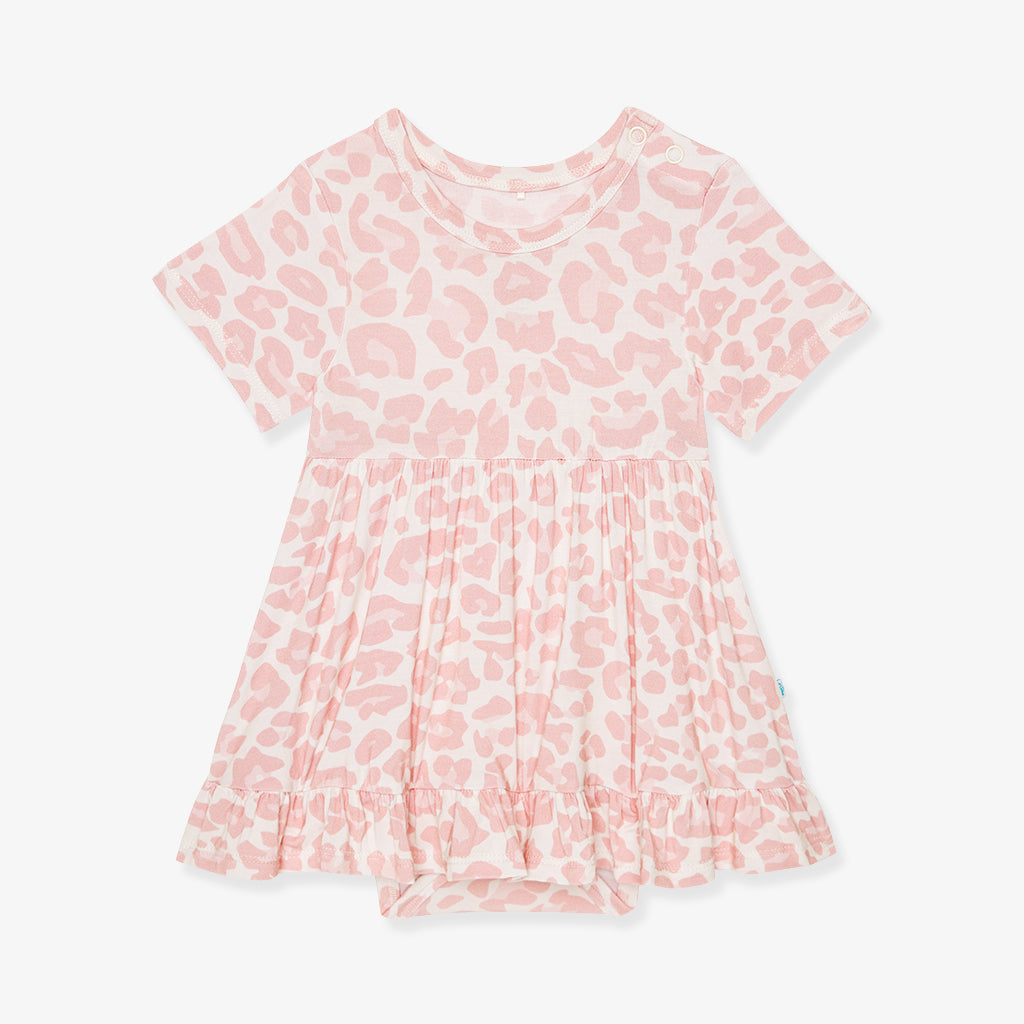 Delaney Ruffled Twirl Bodysuit Dress