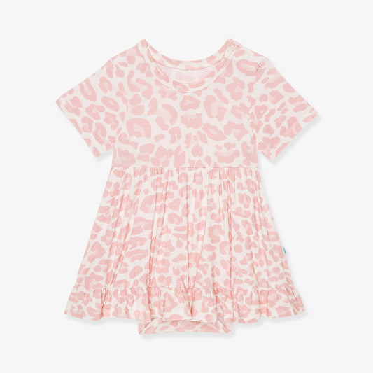Delaney Ruffled Twirl Bodysuit Dress