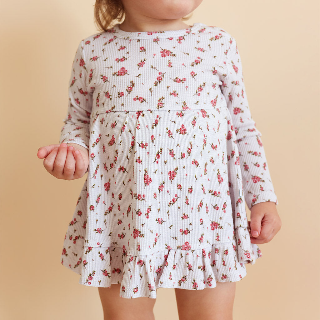 Calais Ruffled Bodysuit Dress