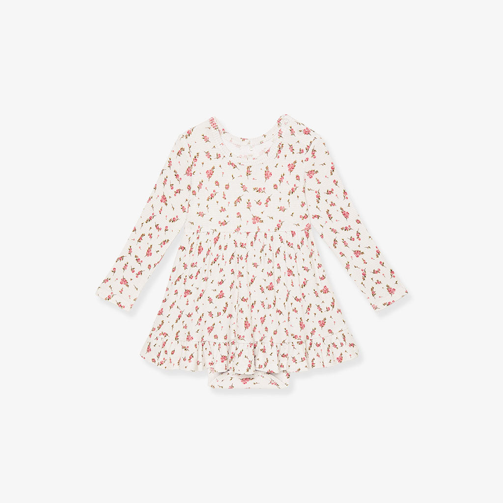 Calais Ruffled Bodysuit Dress