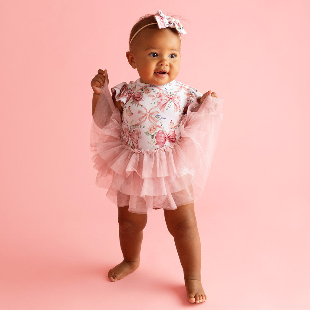 Loraine Tulle Bodysuit Dress