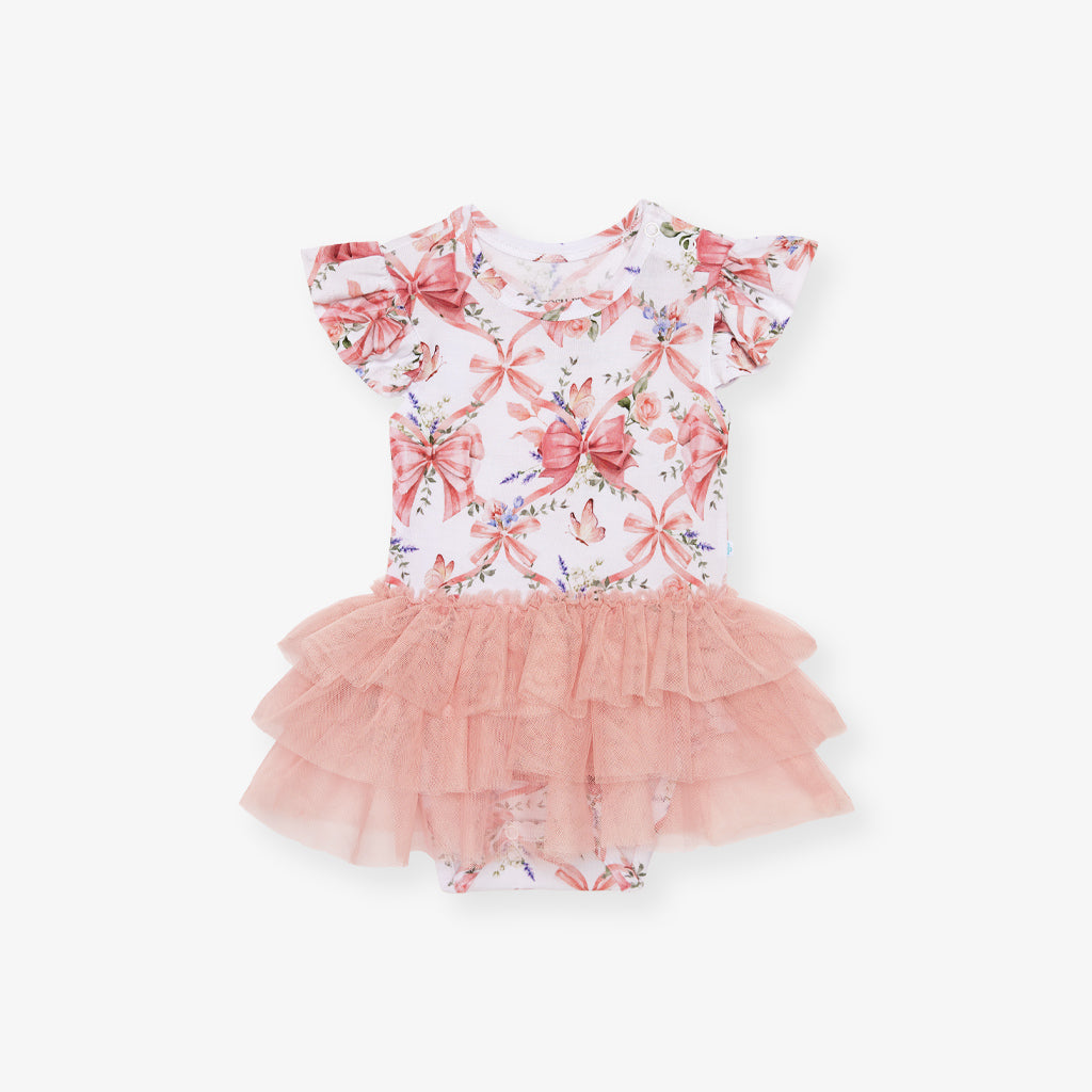 Loraine Tulle Bodysuit Dress