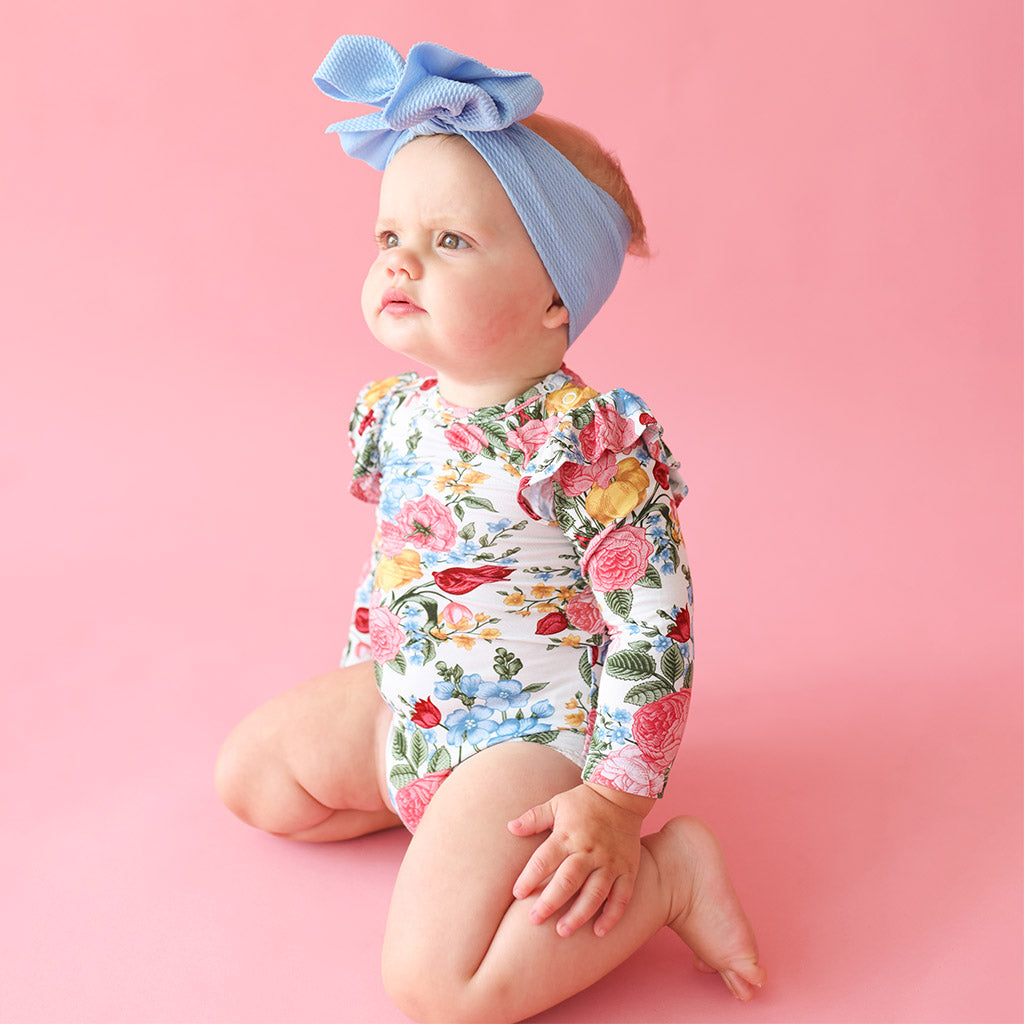 Rubina Long Sleeve Ruffled Bodysuit