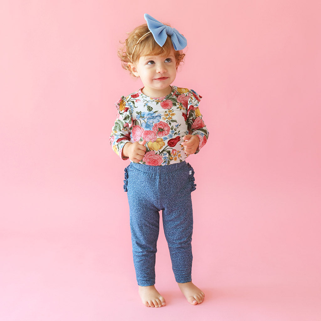 Rubina Long Sleeve Ruffled Bodysuit