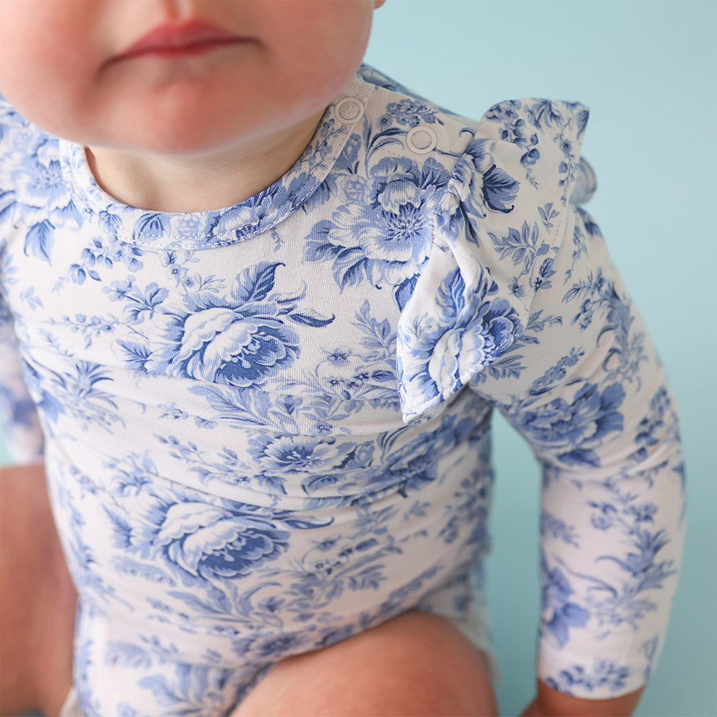 Yve Long Sleeve Ruffled Bodysuit