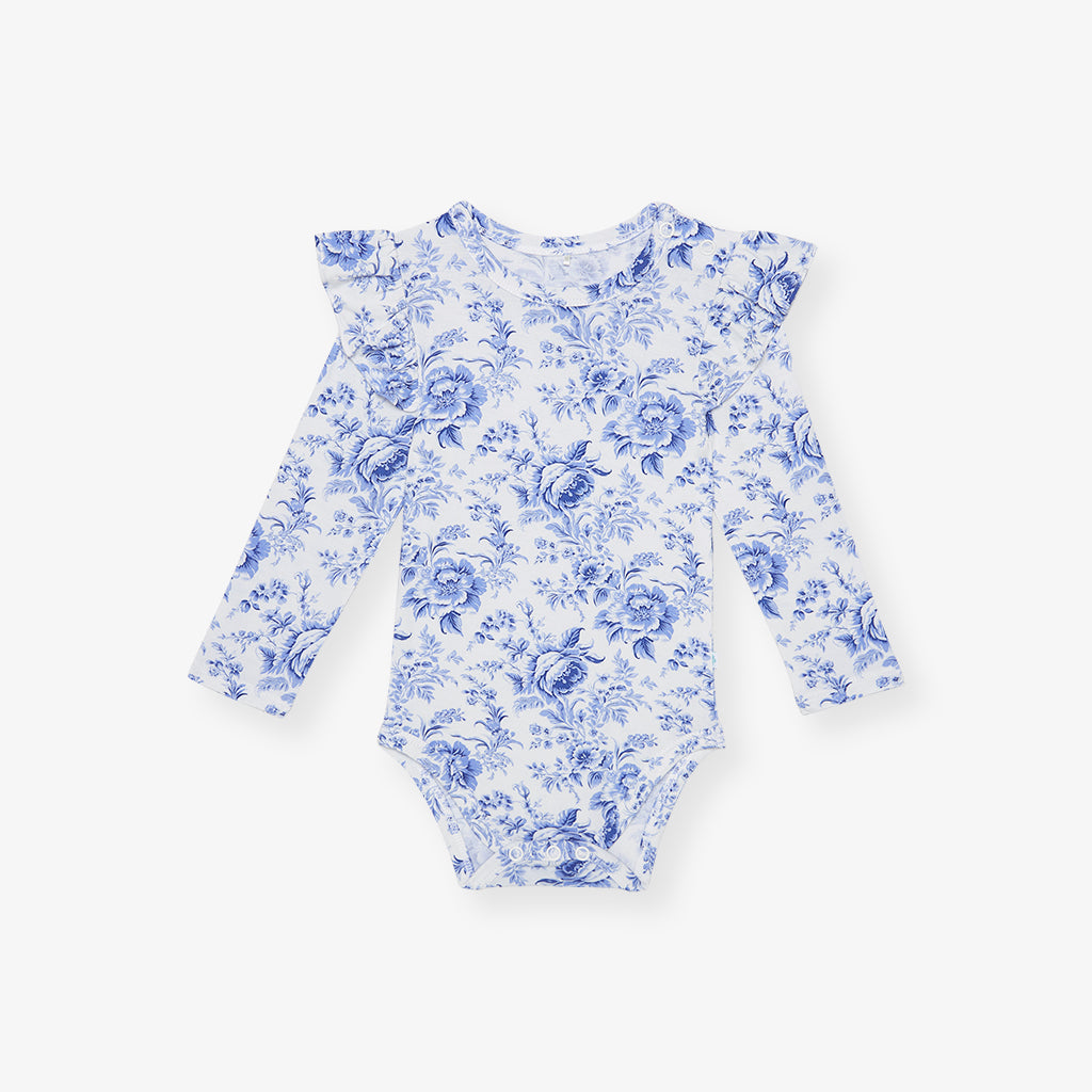 Yve Long Sleeve Ruffled Bodysuit