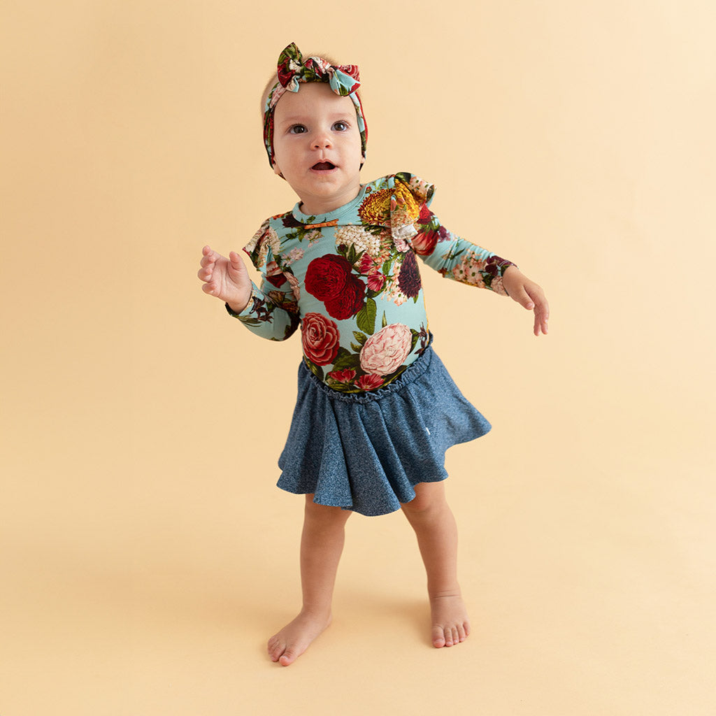Adalynn Long Sleeve Ruffled Bodysuit