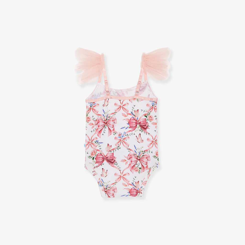 Loraine Ruffled Tulle Sleeveless Bodysuit
