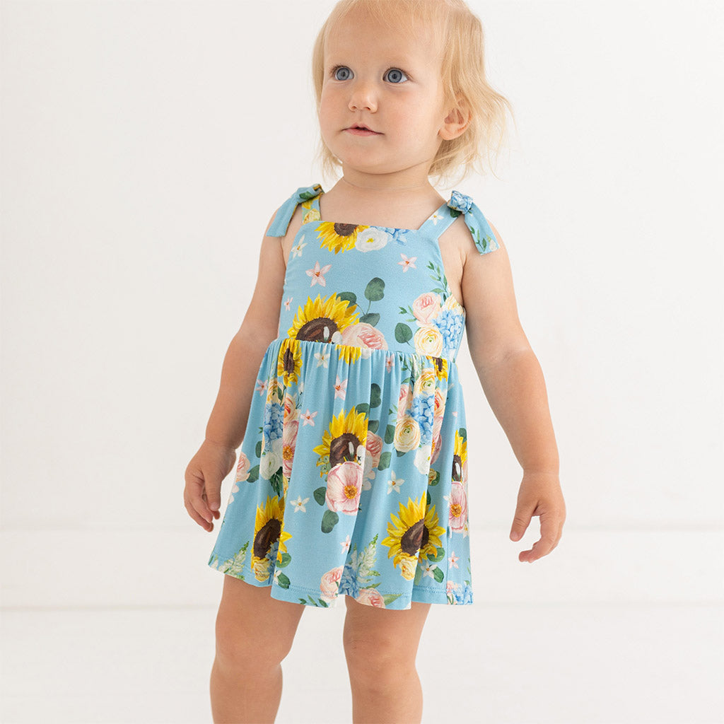 Teresa Marie Bow Babydoll Bodysuit Dress