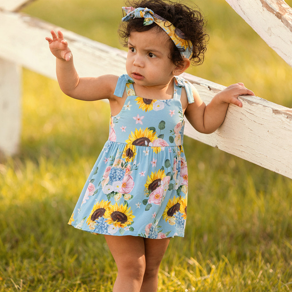Teresa Marie Bow Babydoll Bodysuit Dress