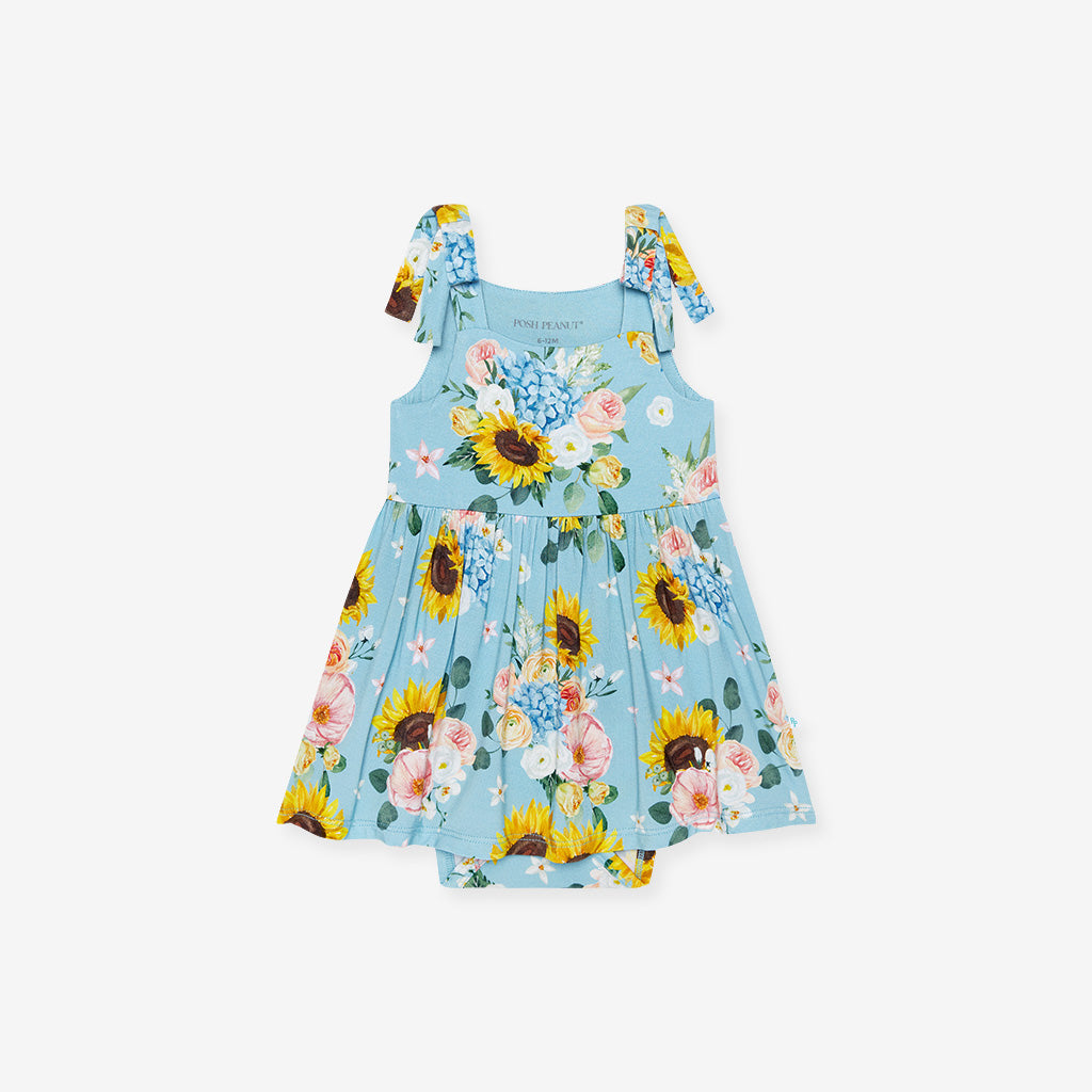Teresa Marie Bow Babydoll Bodysuit Dress