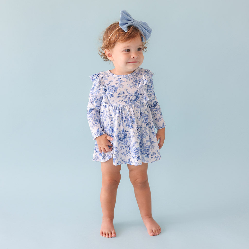Yve Ruffled Bodysuit Dress