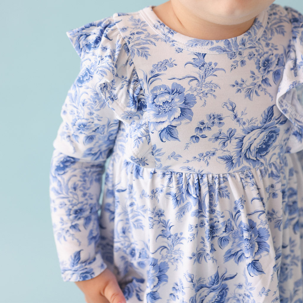 Yve Ruffled Bodysuit Dress