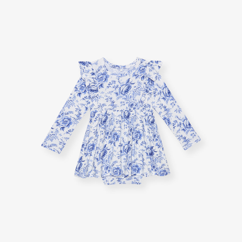 Yve Ruffled Bodysuit Dress