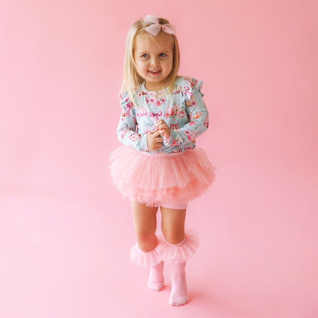 Starry Pink Tulle Skort