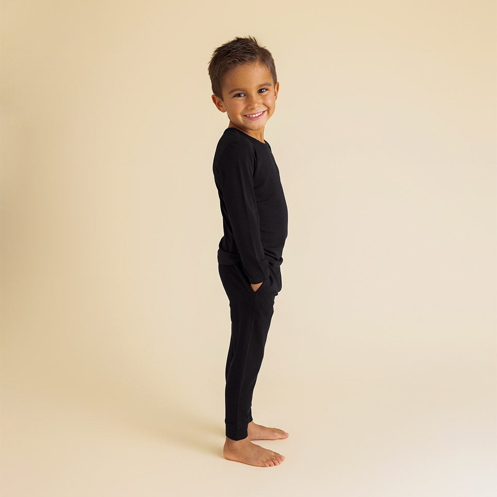 Black French Terry Joggers
