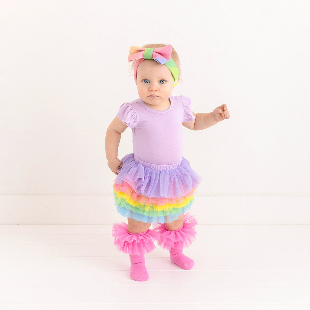 Rainbow Stripe Tulle Bloomer