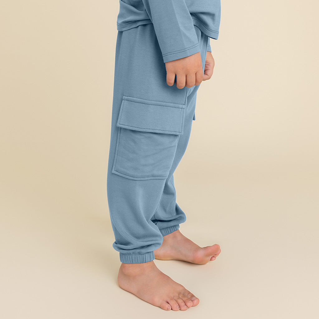 Slate French Terry Cargo Joggers