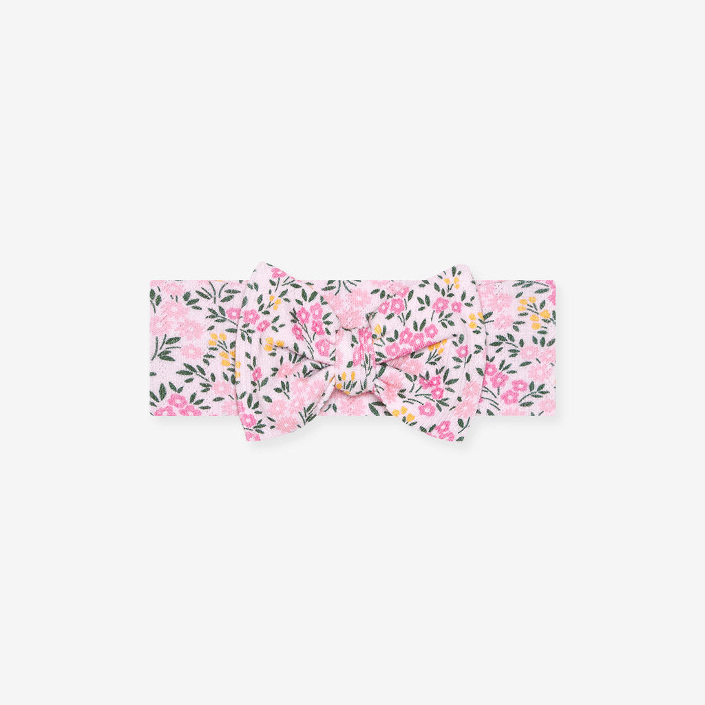 Meadow Haze Pointelle Luxe Bow Headwrap
