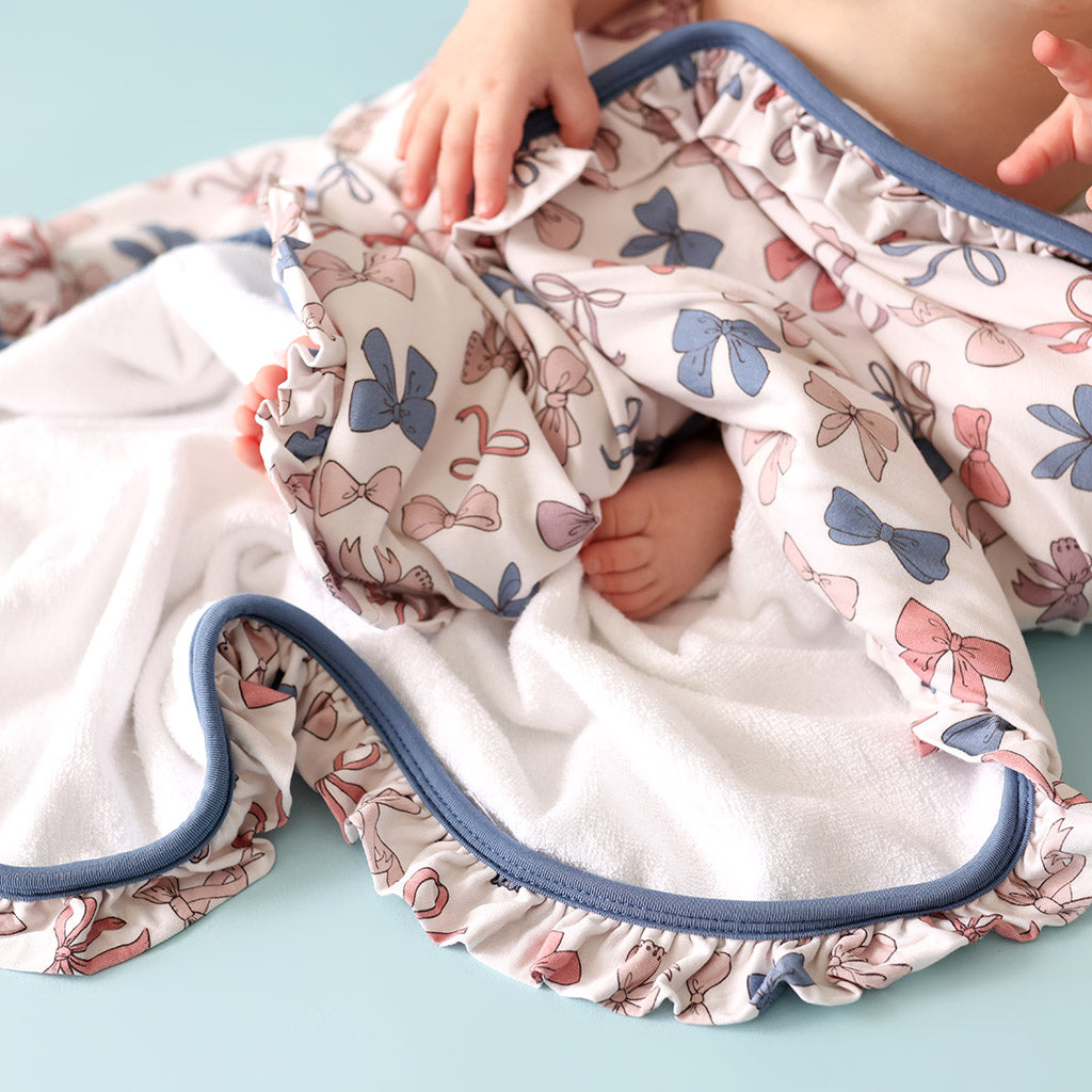 Ariana Ruffled Hooded Towel