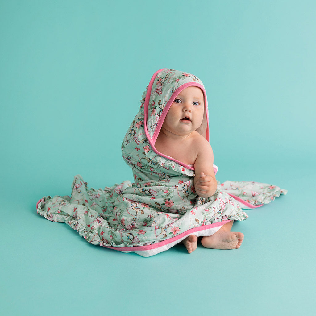 Farrah Ruffled Hooded Towel