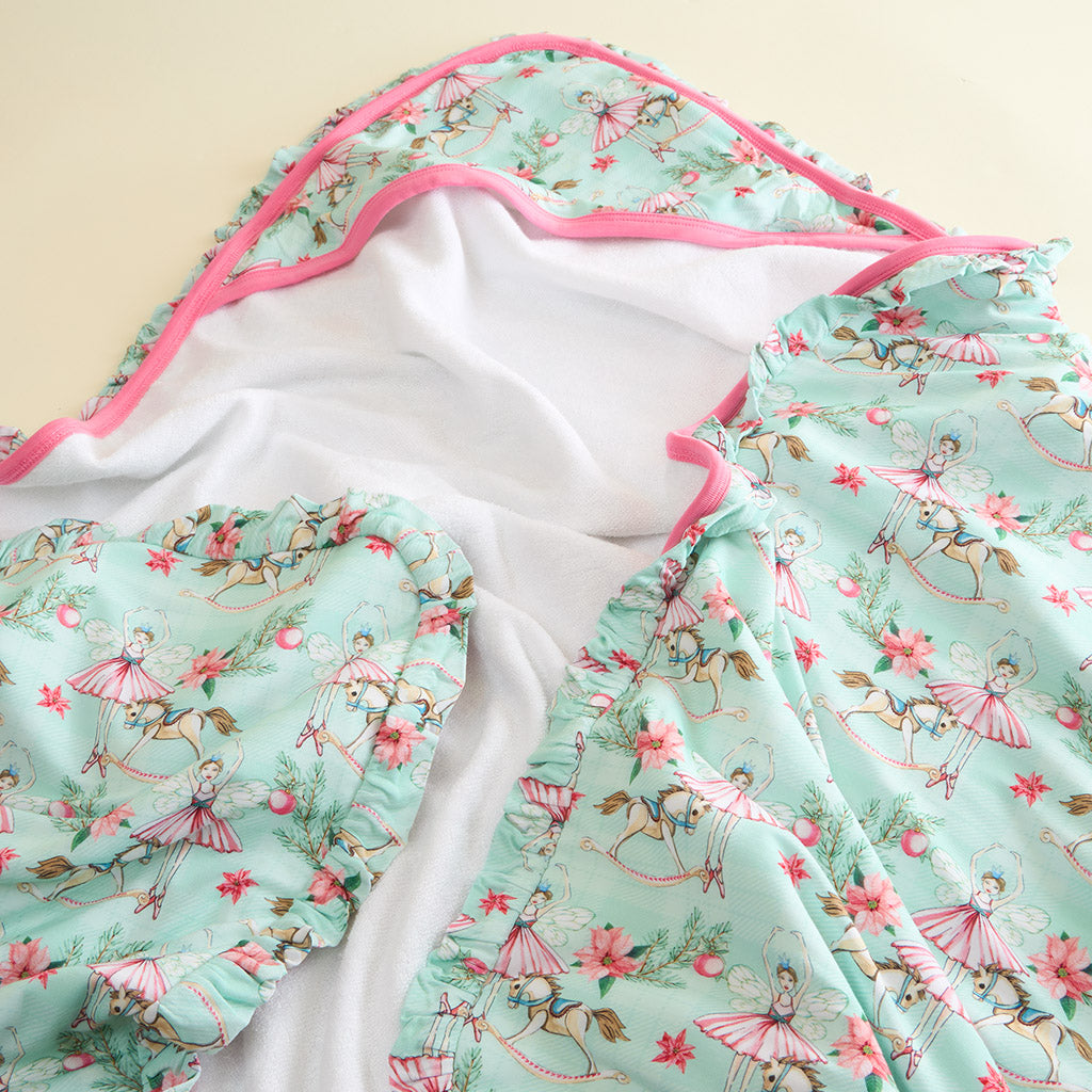 Farrah Ruffled Hooded Towel