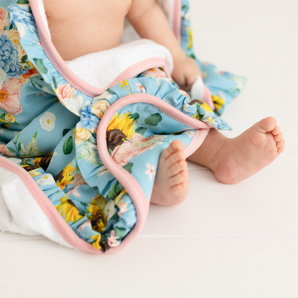 Teresa Marie Ruffled Hooded Towel