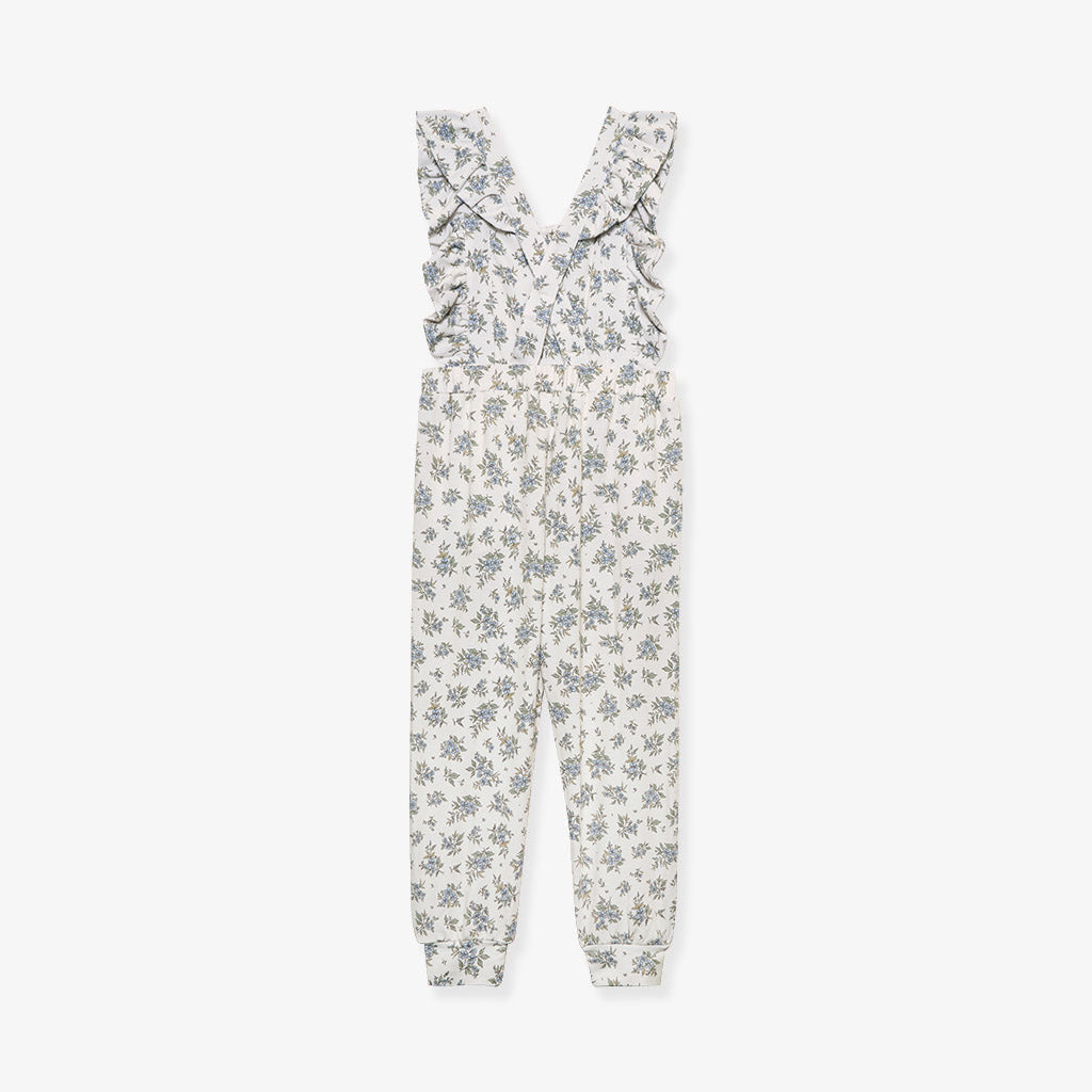 Esmerelda French Terry Ruffled Overalls