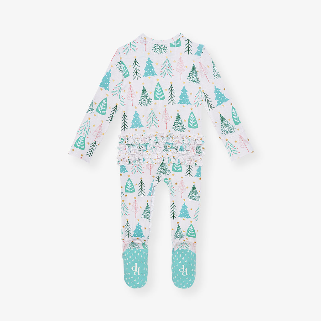 Balsam Footie Ruffled Zippered One Piece