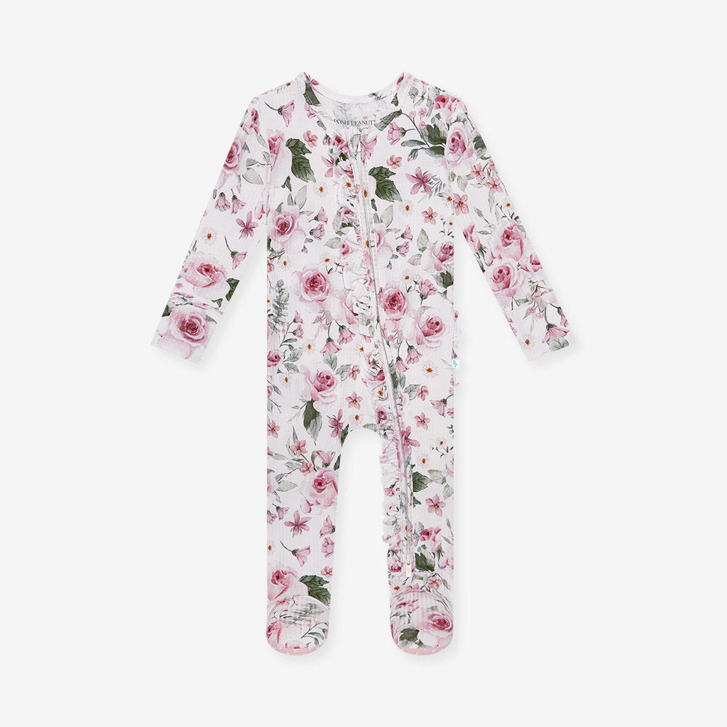 Bianca Jane Footie Ruffled Zippered One Piece