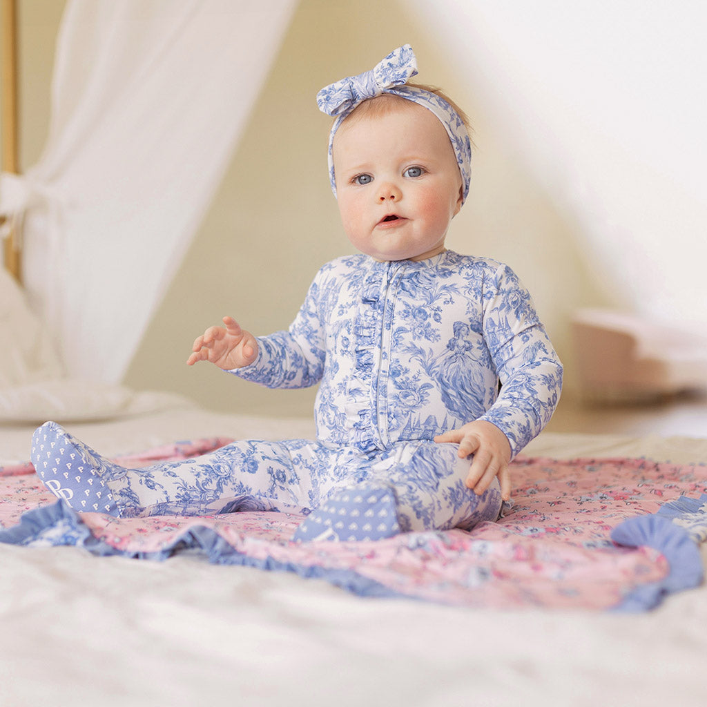 Briar Footie Ruffled Zippered One Piece