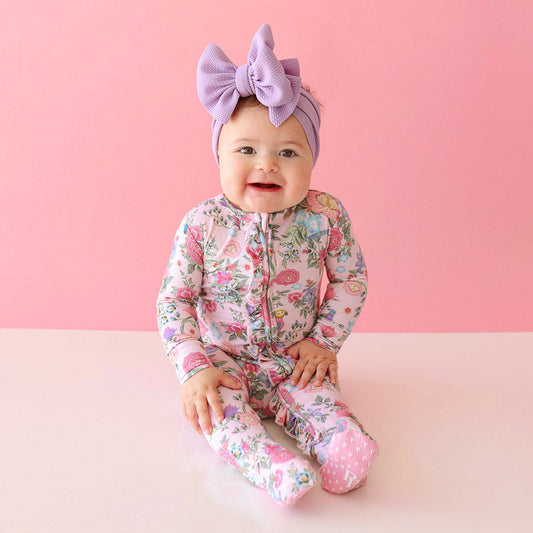 Christine Footie Ruffled Zippered One Piece