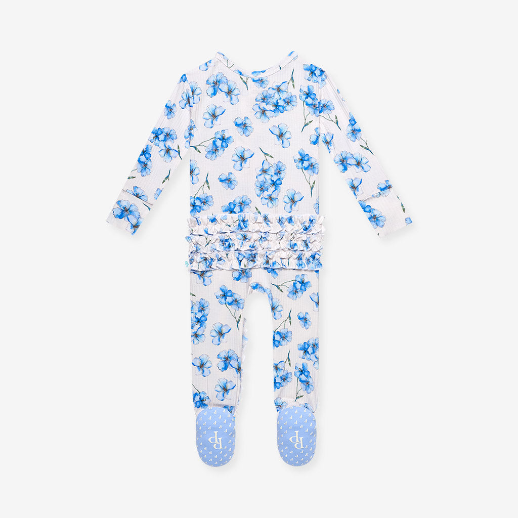 Everly Joy Footie Ruffled Zippered One Piece