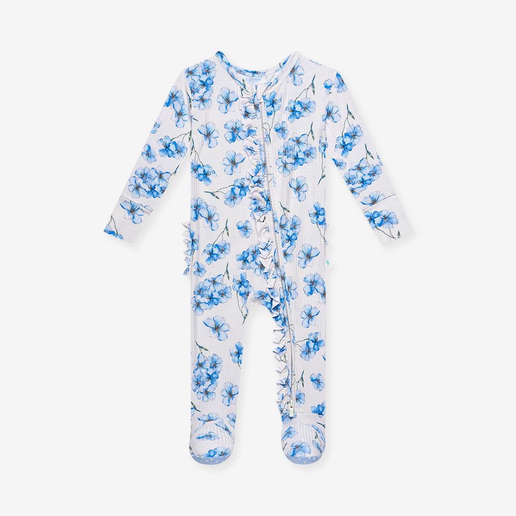 Everly Joy Footie Ruffled Zippered One Piece