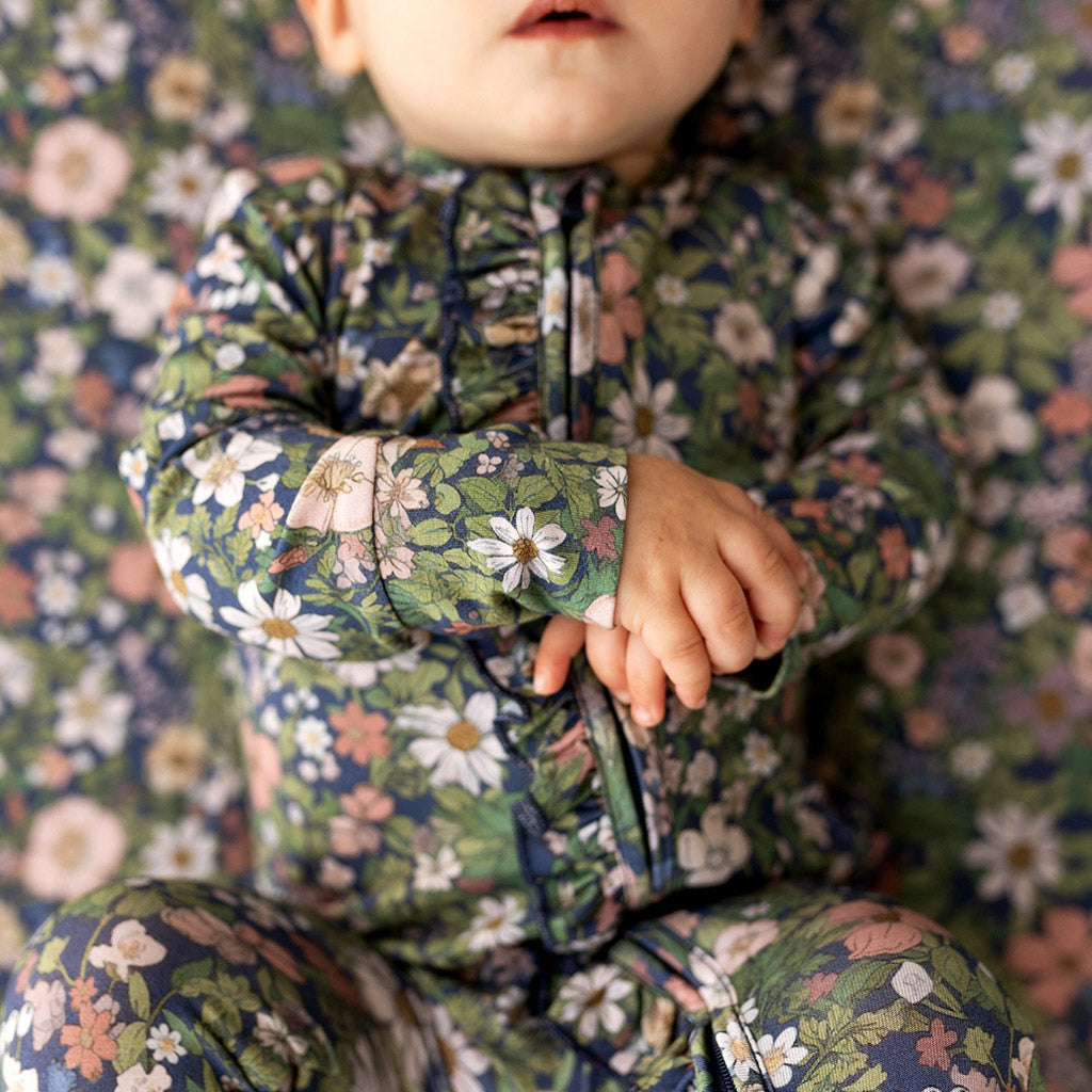 Jayla Footie Ruffled Zippered One Piece