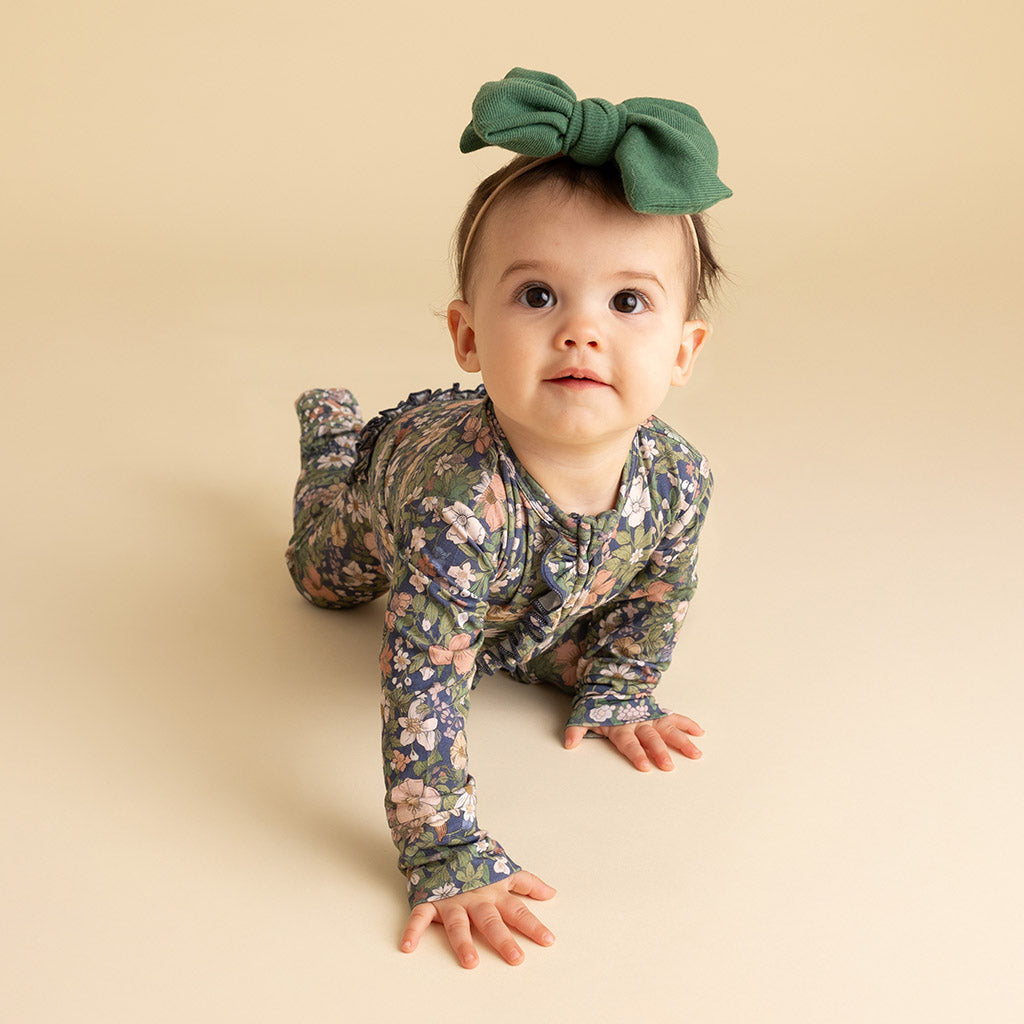 Jayla Footie Ruffled Zippered One Piece