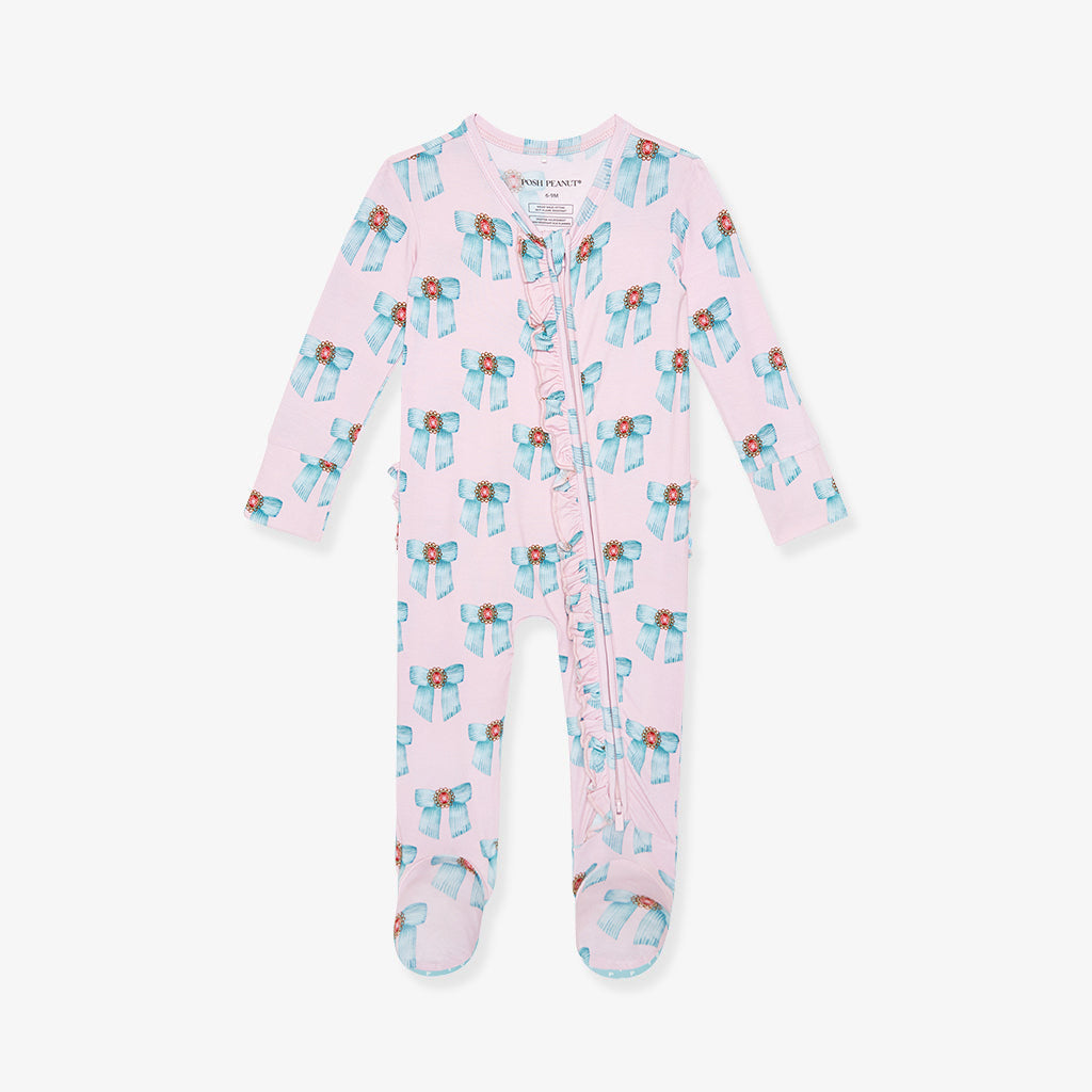 Katalina Footie Ruffled Zippered One Piece