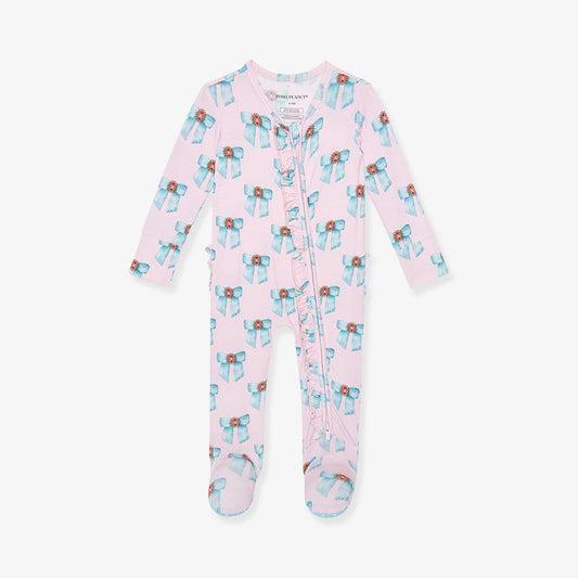 Katalina Footie Ruffled Zippered One Piece
