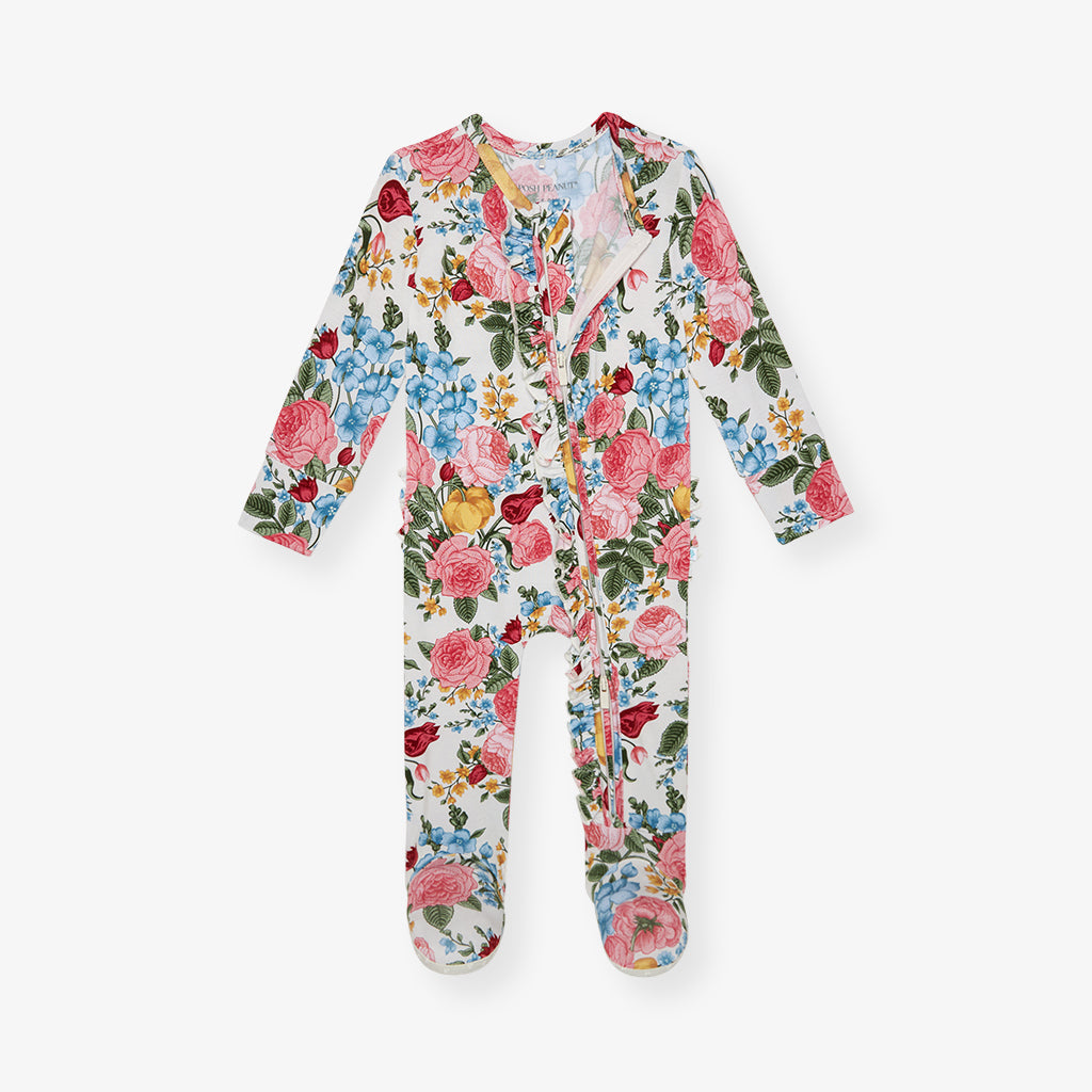 Rubina Footie Ruffled Zippered One Piece