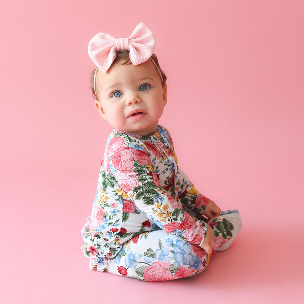 Rubina Footie Ruffled Zippered One Piece