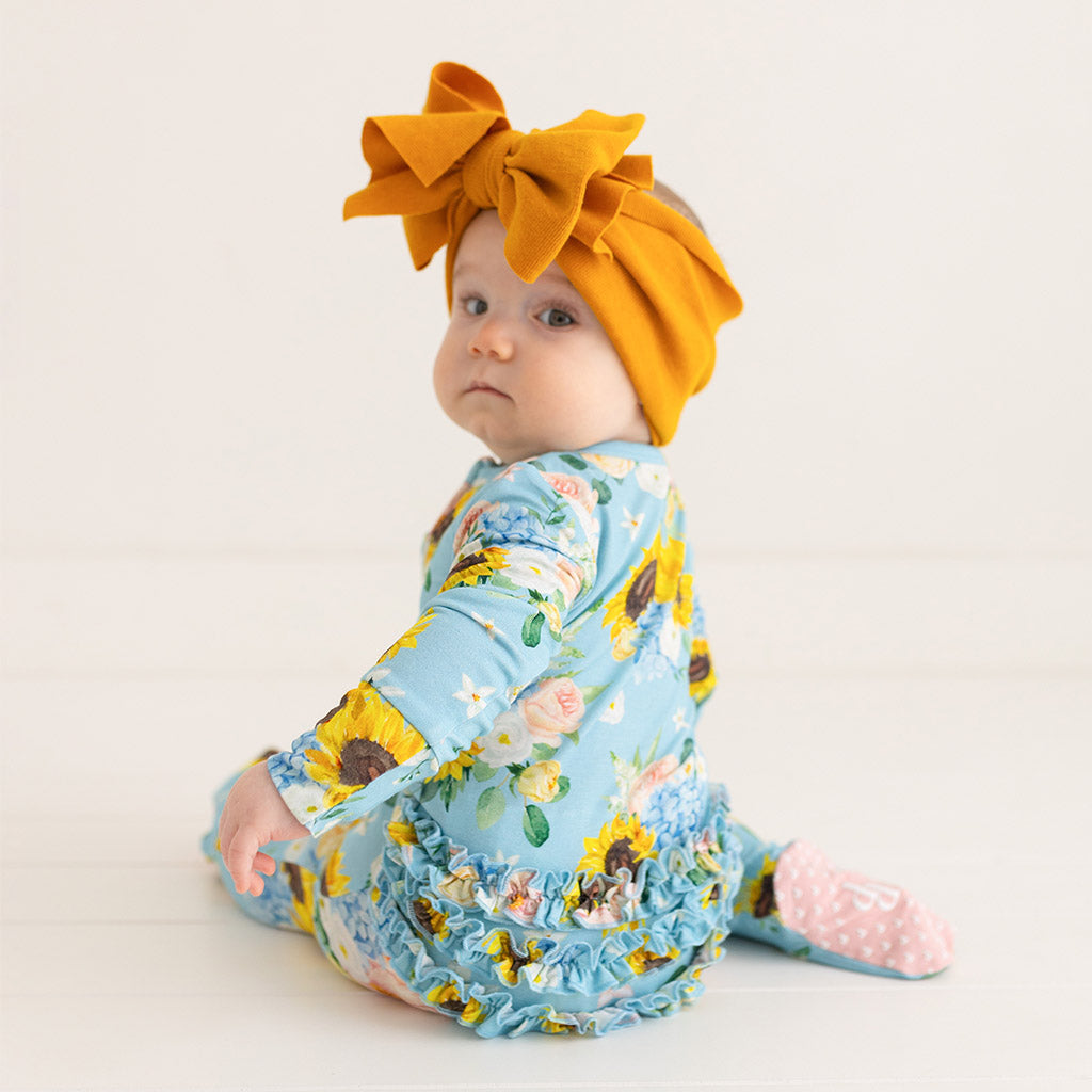 Teresa Marie Footie Ruffled Zippered One Piece