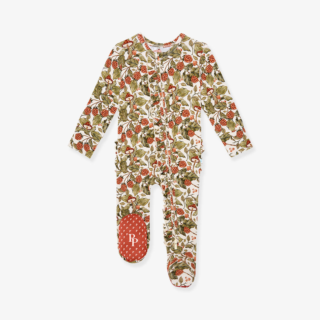 Wilda Footie Ruffled Zippered One Piece