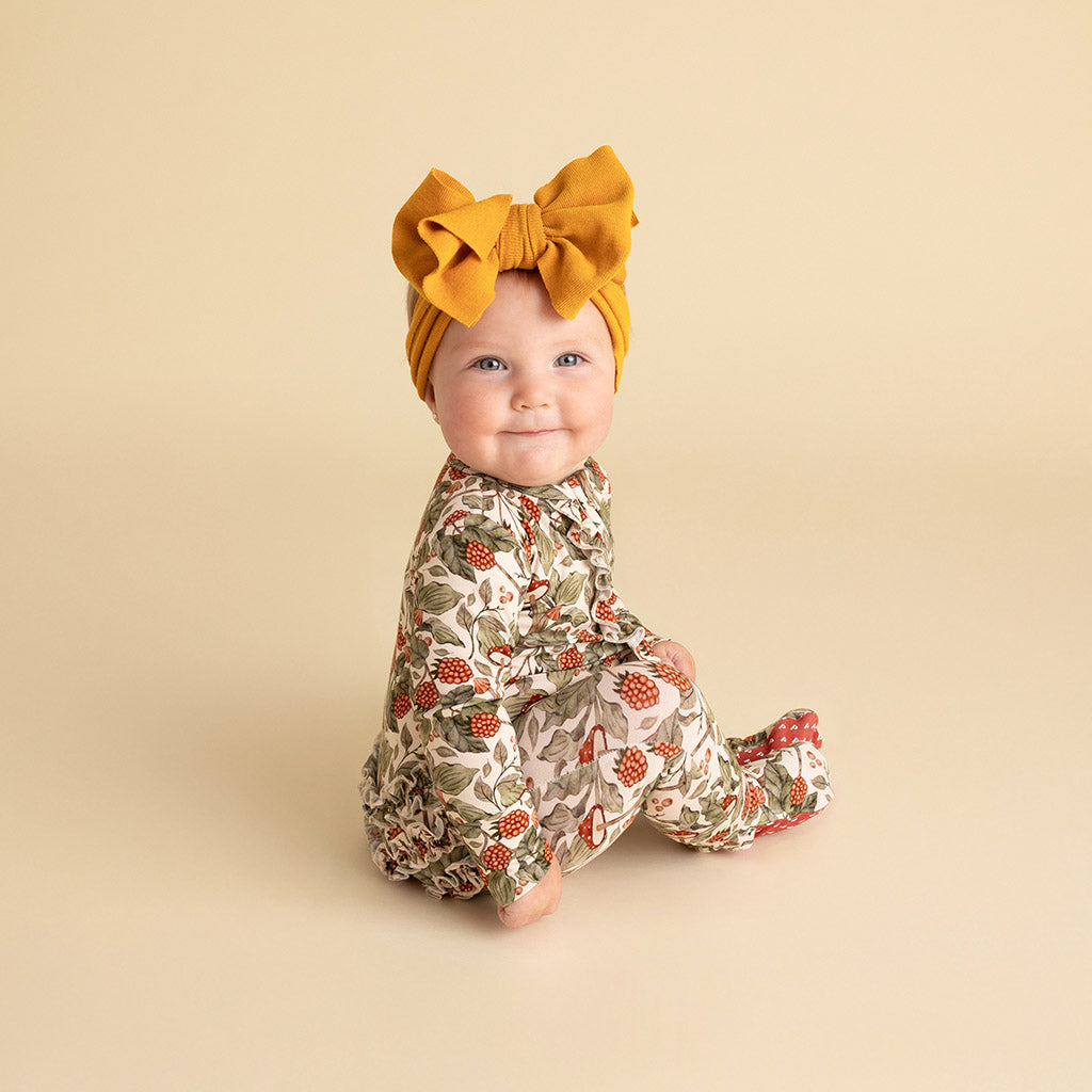 Wilda Footie Ruffled Zippered One Piece