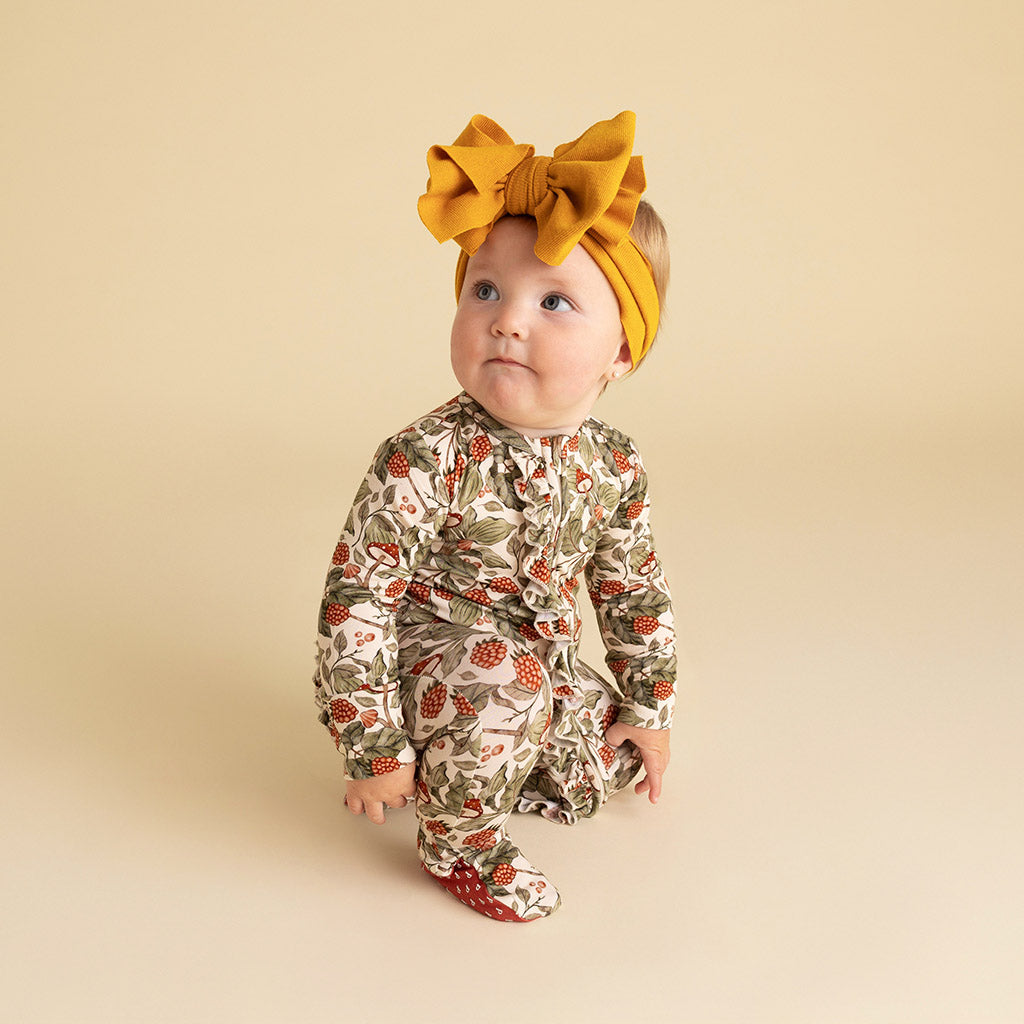Wilda Footie Ruffled Zippered One Piece