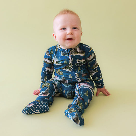 Asher Footie Zippered One Piece