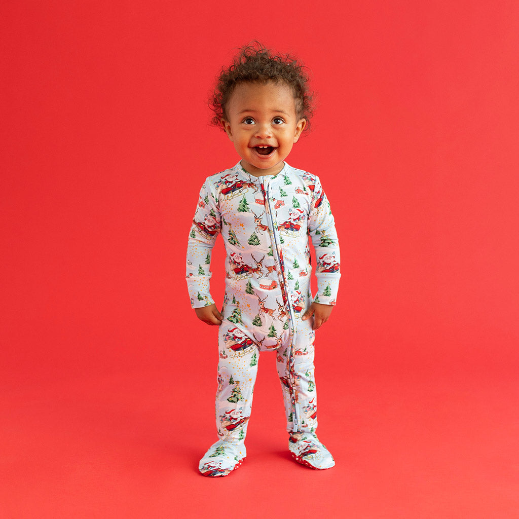 Pere Noel Footie Zippered One Piece