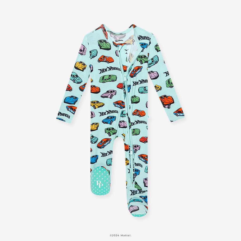 Retro Hot Wheels™ Footie Zippered One Piece
