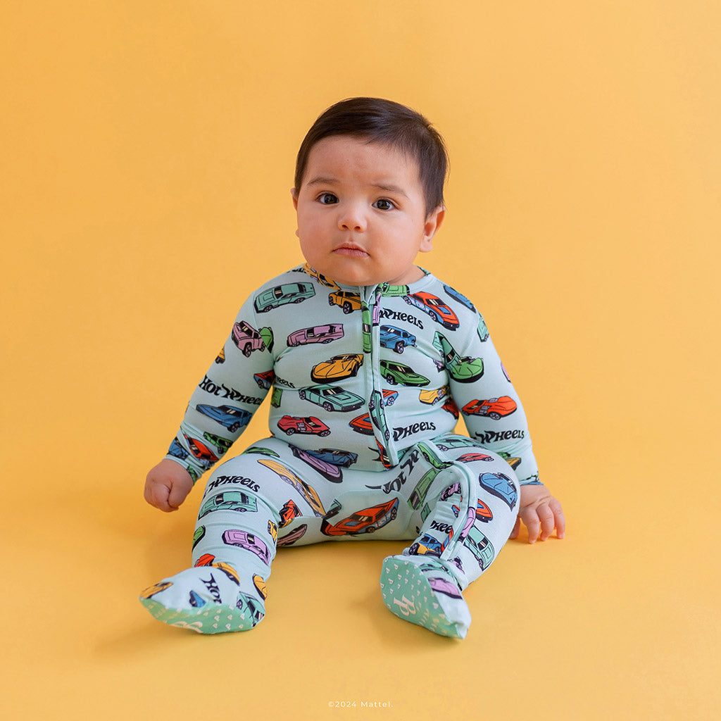 Retro Hot Wheels™ Footie Zippered One Piece