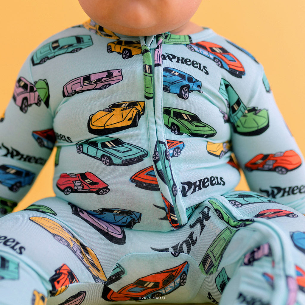 Retro Hot Wheels™ Footie Zippered One Piece
